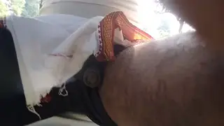 Indian Teen Gives Outdoor Handjob in Forest Clearing