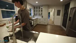 Latino Stepbrother Earns Handjob Reward