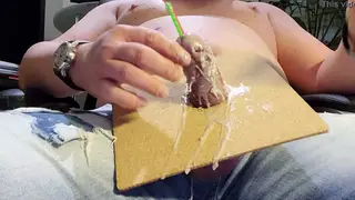 Submissive Guy Endures Penis Candle Torment Under Dominant Man