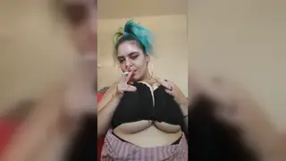 Voluptuous BBW Lights Up and Teases Her Massive Curves