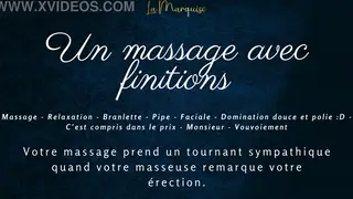 European Woman Delivers Sensual Massage Ending in Blowjob