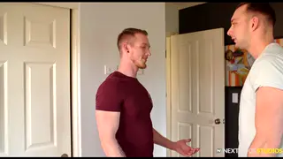 Voyeur Watches Before Joining for Bareback Blowjob and Doggystyle