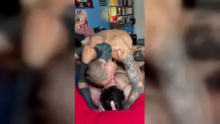 Muscular Latino Daddy Barebacks Teen Twink for First Creampie