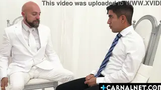 Mature Man Takes His First Deep Throat Challenge