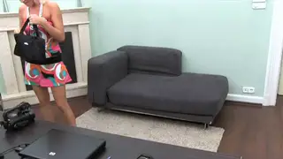 Office Casting Turns Into POV Cumshot on Desk
