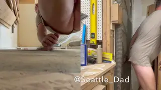 Hairy Bear Services Young Stranger at Gloryhole