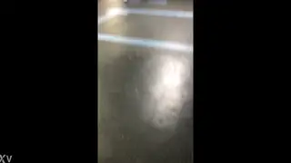Two Men Share a Quick Encounter at the Bus Station