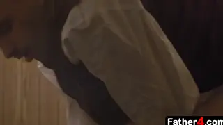 Twink Kneels for Priest's Bareback Blowjob in Confession Booth