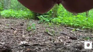 Blonde European MILF Enjoys a Golden Shower in the Woods