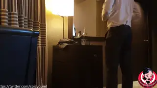 Asian Boss Punishes Late Employee With Oral Service