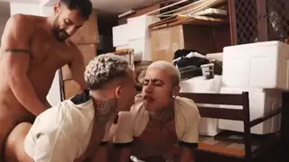 Boss Joins Twink Couple for Office Domination