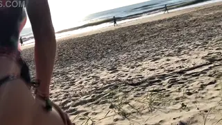 Curvy Milf Takes Stranger's Cock Anally Outdoors
