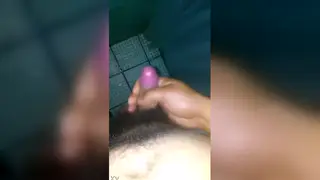 Latino Man Strokes His Cock in Close-Up Solo