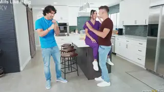 Stepmom in Gamer Gear Gives Sloppy POV Blowjob