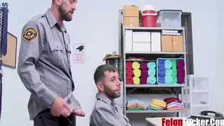 Uniformed Cop Bends Rookie Over in Custody