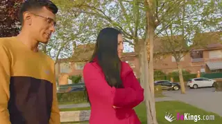 Voluptuous Latina Neighbor Welcomes a Man