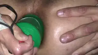 Intense Fisting Session Stretches Hole to Gaping Limit
