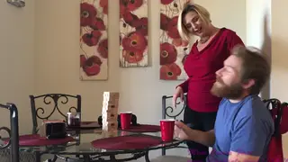 Blonde MILF Gives Anal Handjob in Christmas POV