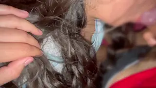 Curious Sister-in-Law Grabs Hard Cock Before Sleep