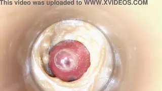 Internal Camera Captures POV Creampie Close-Up