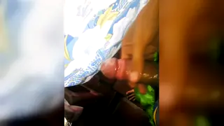 Twink Swallows a Thick Cock in Close-Up