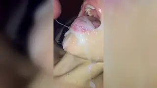 Solo Stroke Ends With Thick Cumshot Across Taut Abs
