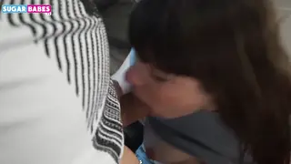 Petite European Endures Double Penetration in Threesome