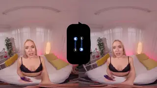 Petite Blonde Stepsister Swaps Toy for Hard Cock in VR