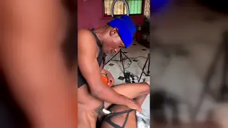 Ebony Twink Rides Bareback in POV Creampie