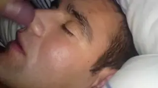 Guy Sucks Cock and Takes Messy Facial