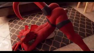 Busty Cosplayer Flaunts Hairy Curves in Furry Fantasy