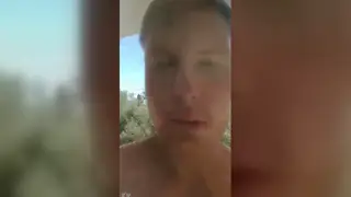 Blond Hunk Flexes Muscle on Live Webcam