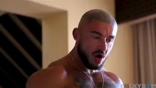 Muscle Daddy and Twink Share Intense Anal Session