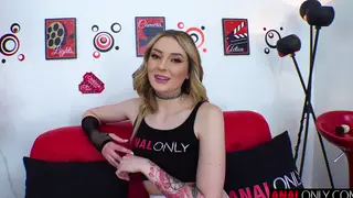 Blonde Petite Babe Takes Anal Gaping in Lingerie