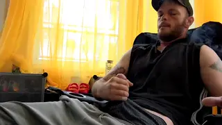 Muscular Daddy Compilation: Outdoor Smoking and Stroking