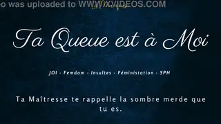 French Femdom Commands Your Release in POV