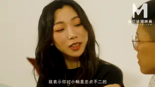 Busty Asian Beauties Share Two Cocks in Holiday Orgy