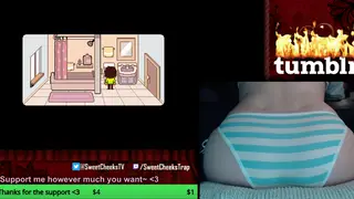 Curvy Cosplayer Teases in Character While Streaming