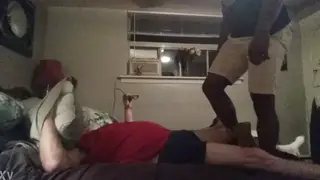 Dominant Stud Crushes Submissive Guy Under Heavy Boots