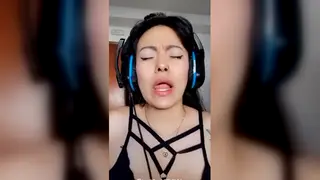 Latina Beauty Squirts During Solo Toy Session