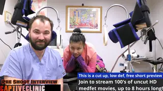Brunette Submissive Endures Doctor's Rough Examination