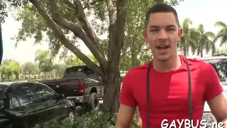 Guy Delivers Intense Blowjob in Rough Gay Encounter