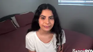Busty Brunette Deepthroats Then Takes Anal in POV