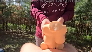 Petite MILF Takes Creampie Compilation Outdoors