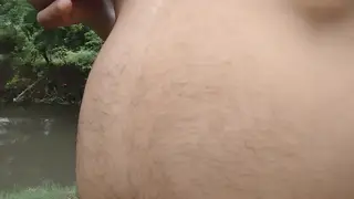 Indian Bear Enjoys Outdoor Massage and Solo Play