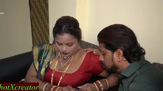 Indian Boss Takes Employee's Wife in Office Cuckold Scene