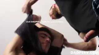 Stepdad Commands a Threesome With Two Muscular Teens