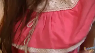 Petite Brunette Gives Blowjob and Takes Facial