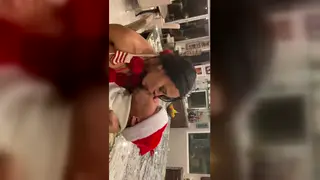 Latina Celebrates Holiday With Anal Surprise
