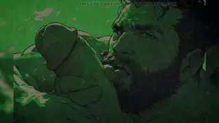 Muscular Daddy Takes a Deep Blowjob While His Wife Waits